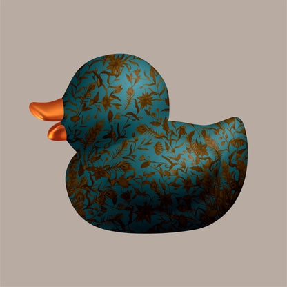 BB. Duck - Flower v02, Blue/Plaza