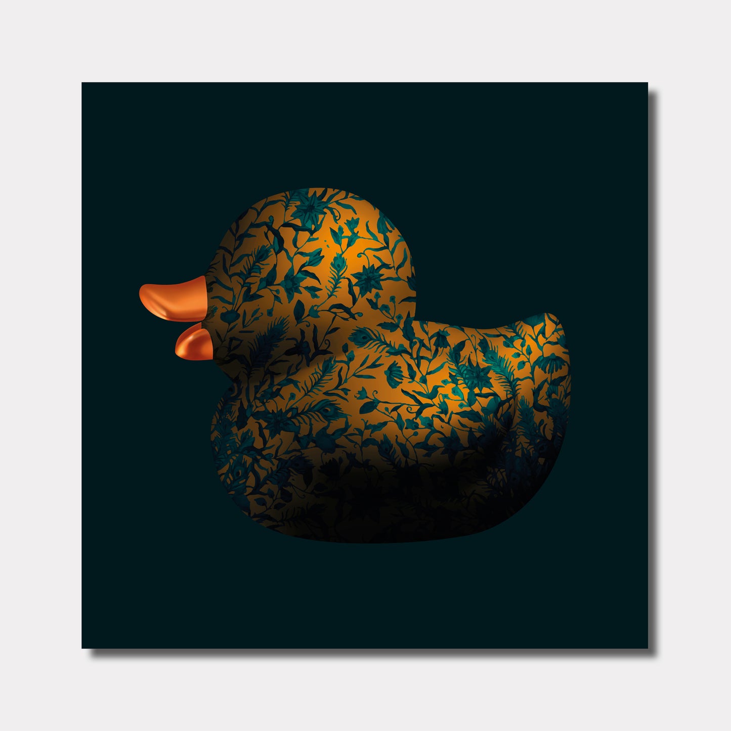 BB. Duck - Spec. Flower, Golden/Navy