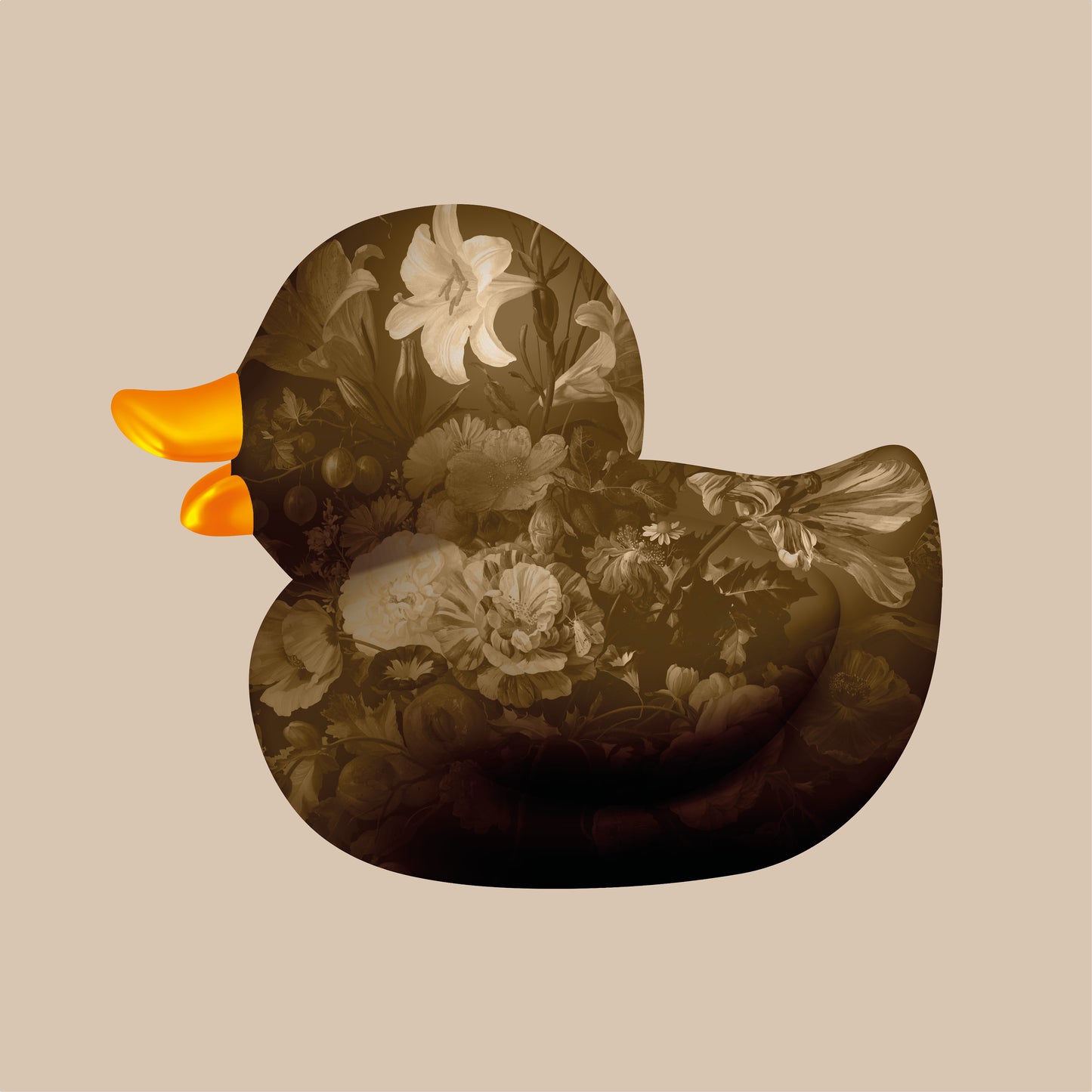 BB. Duck - Flower IIII, Brown Sand