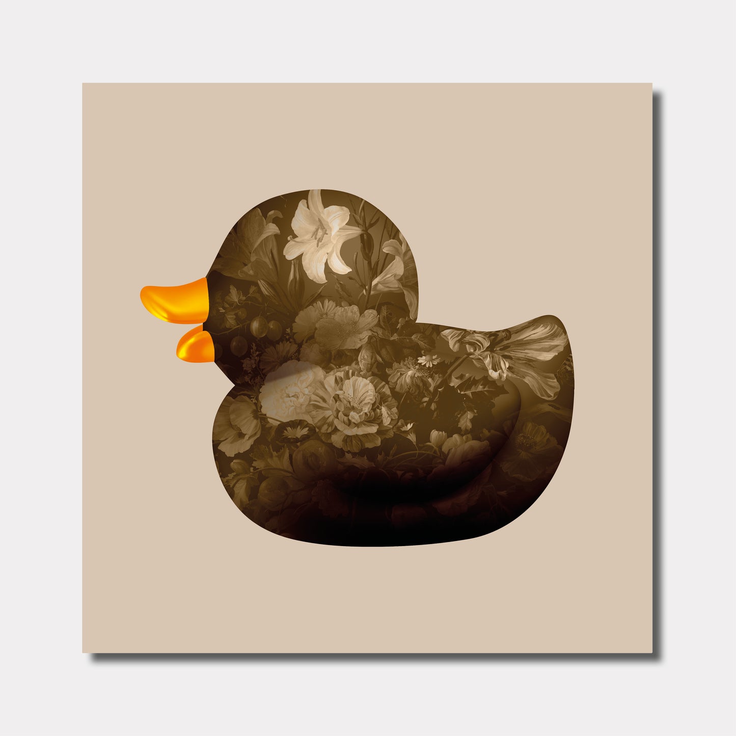 BB. Duck - Flower IIII, Brown Sand