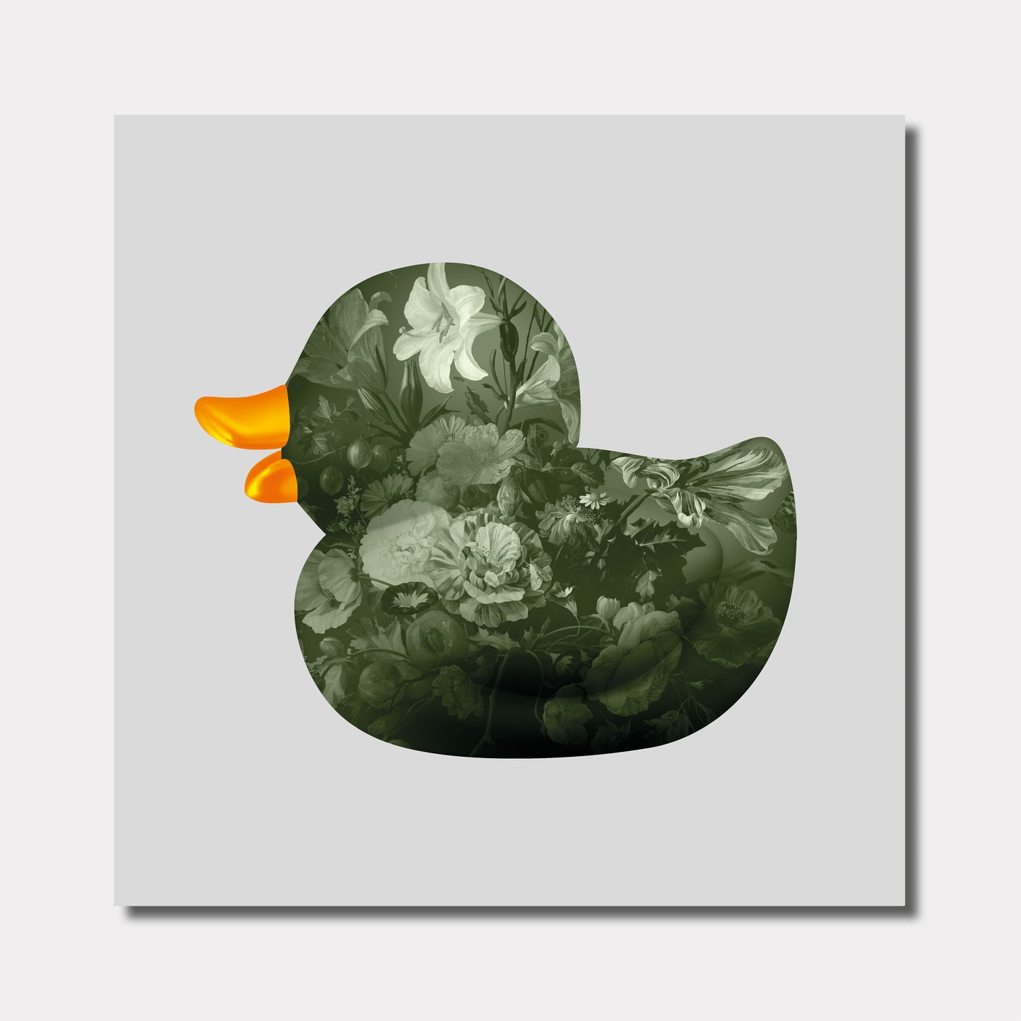 BB. Duck - Flower IIII, Fern Grey