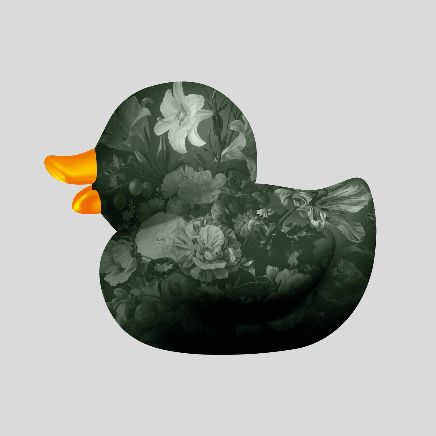 BB. Duck - Flower IIII, Greny Grey