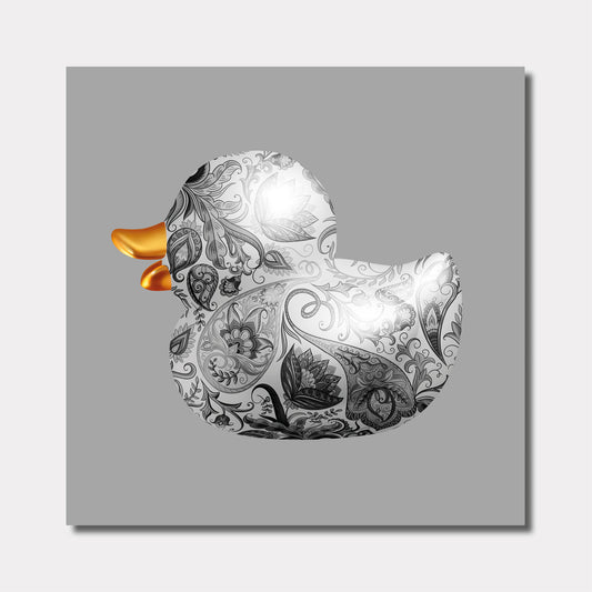 BB. Duck - Paisley, Greyscale 2.1