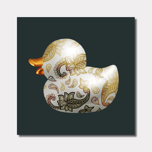 BB. Duck - Paisley, Gold Dark