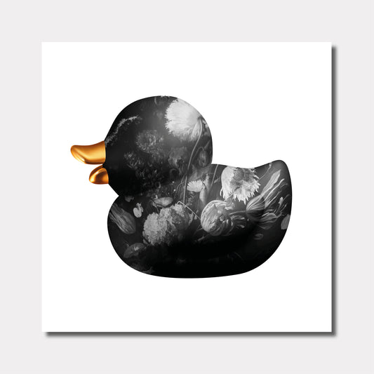 BB. Duck - Flower, Black White