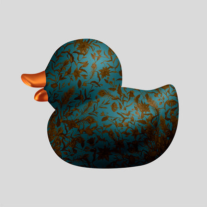 BB. Duck - Flower v02, Blue/Grey