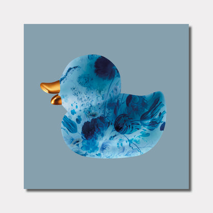 BB. Duck - Flower, Blue Cadet