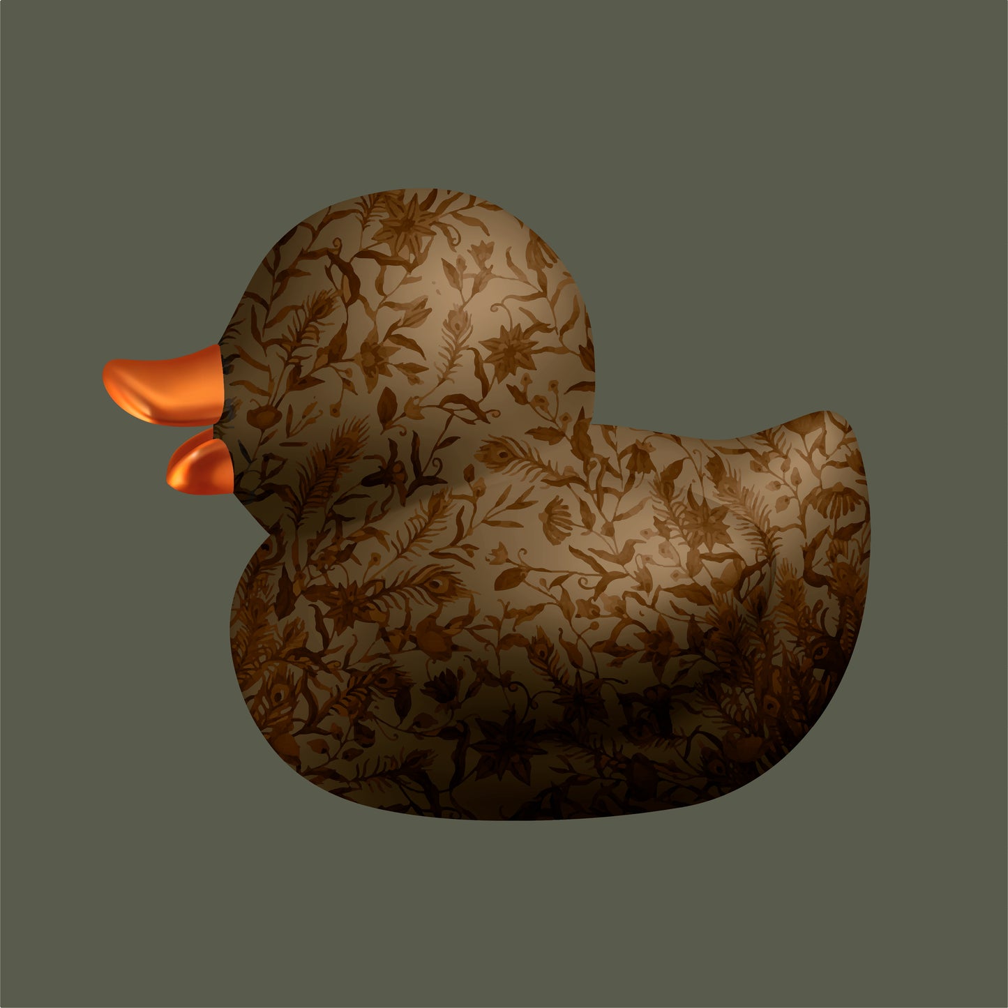 BB. Duck - Luxe Flora, Brown-Sage