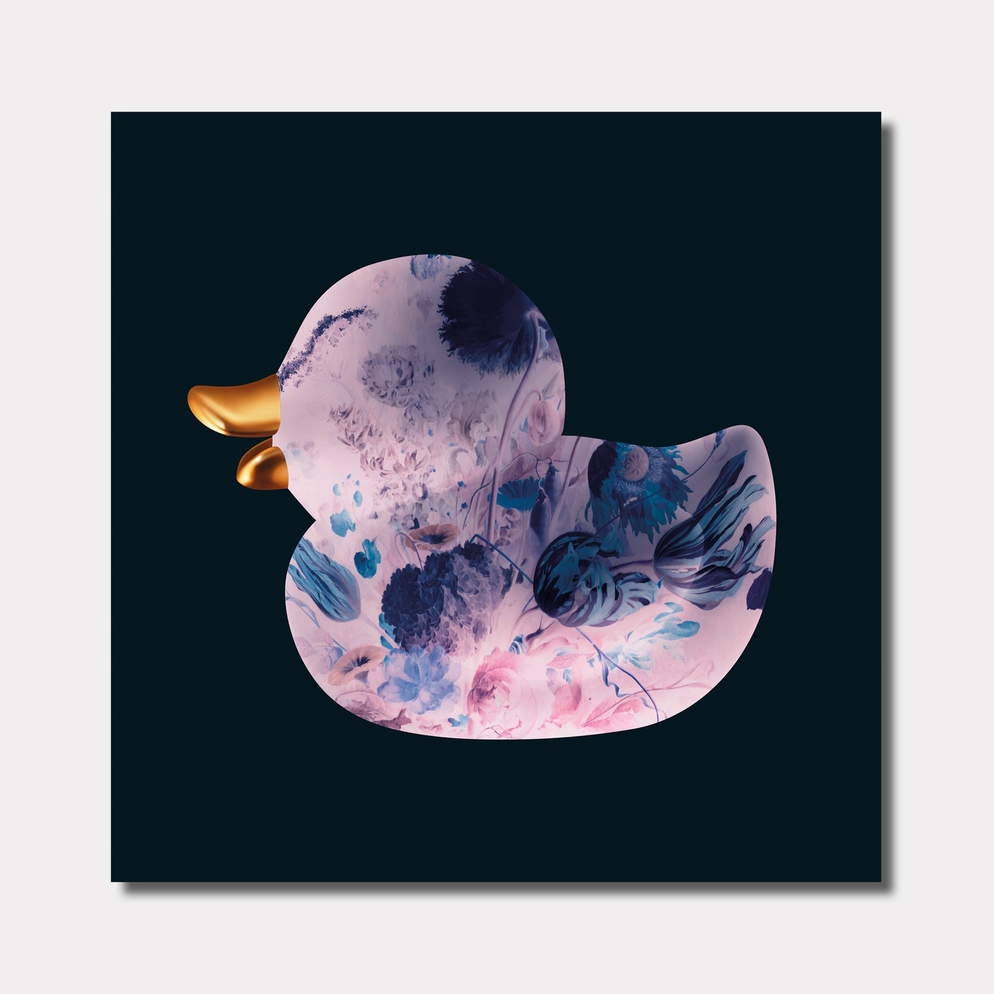 BB. Duck - Flower, Lilac Navy