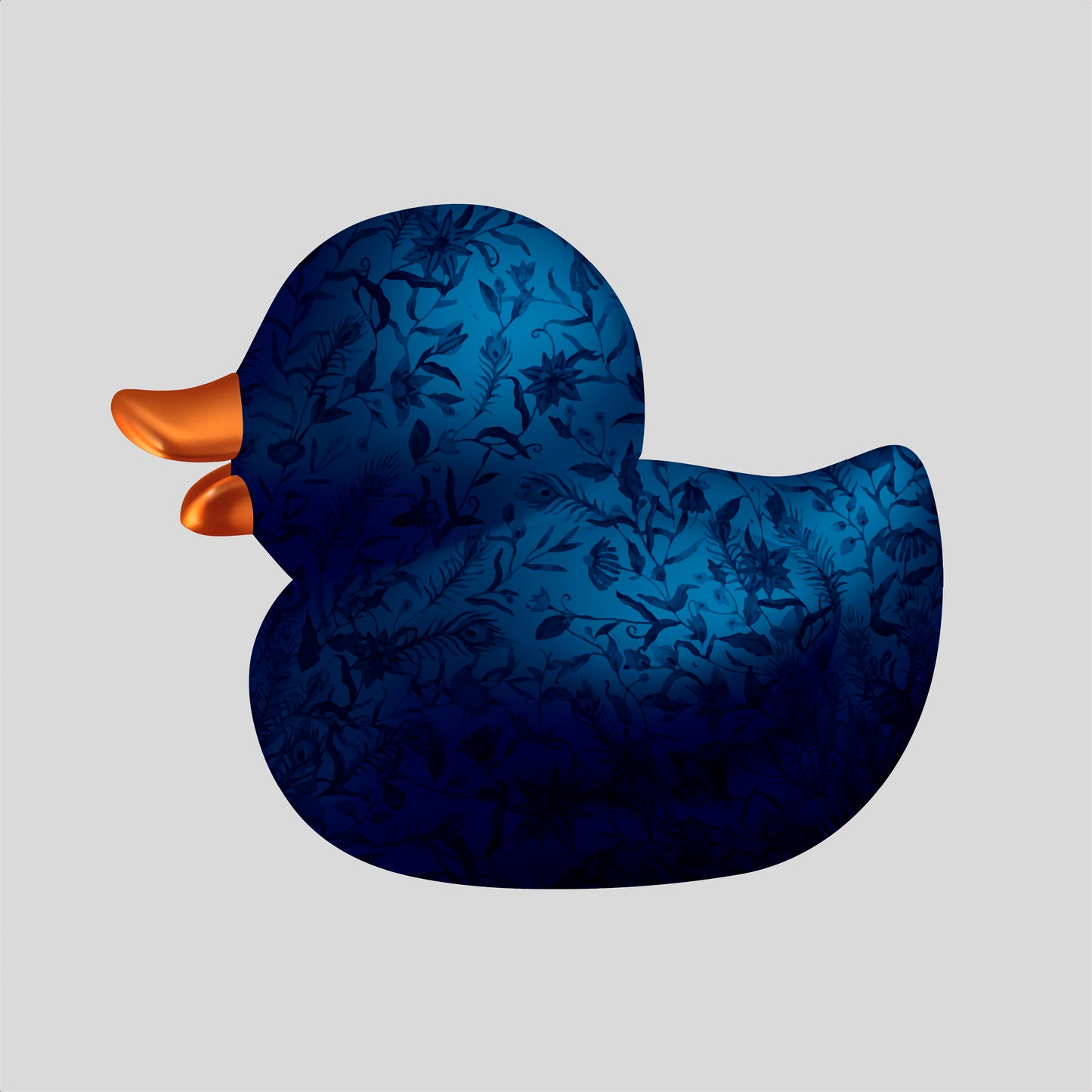 BB. Duck - Luxe Flora, Midnight-Grey