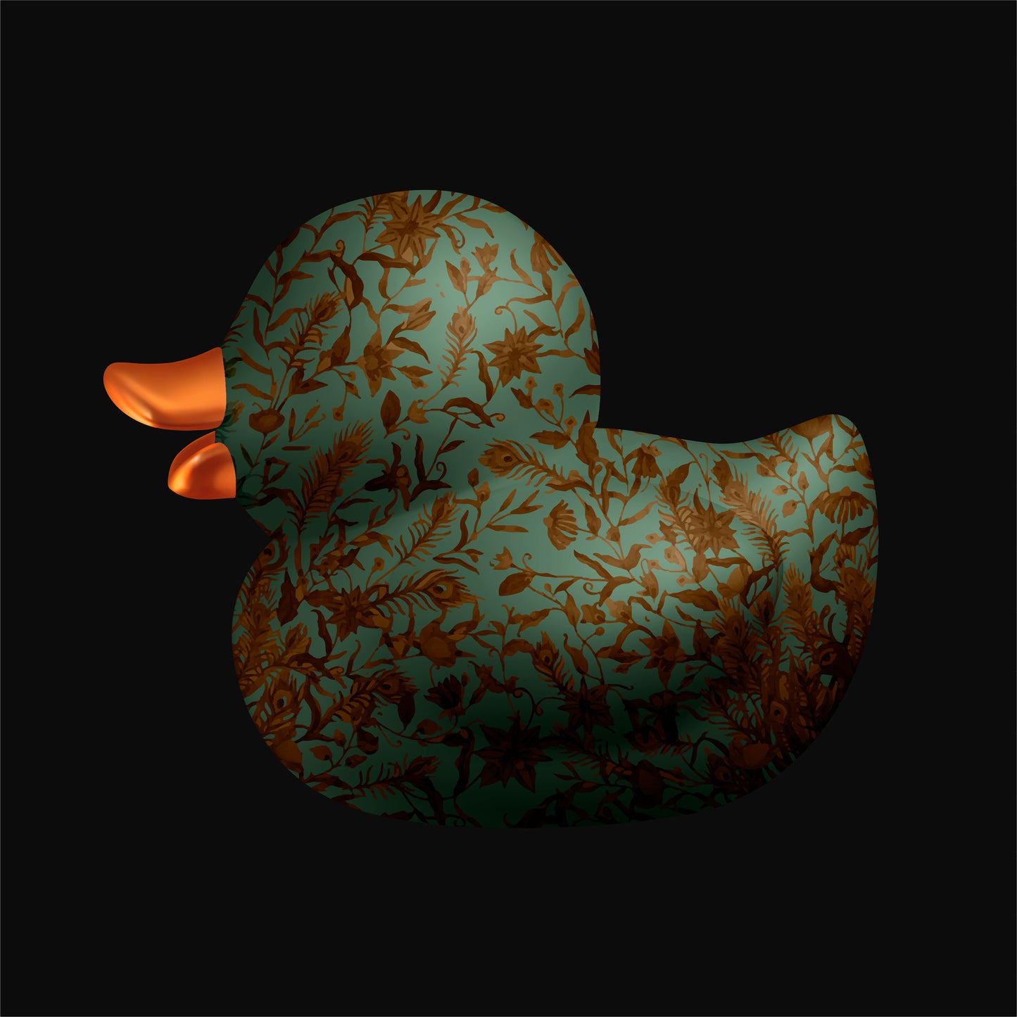 BB. Duck - Luxe Flora, Pistachio-Slate