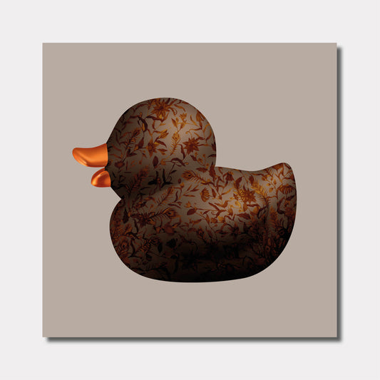 BB. Duck - Flower v02, Umber/Plaza