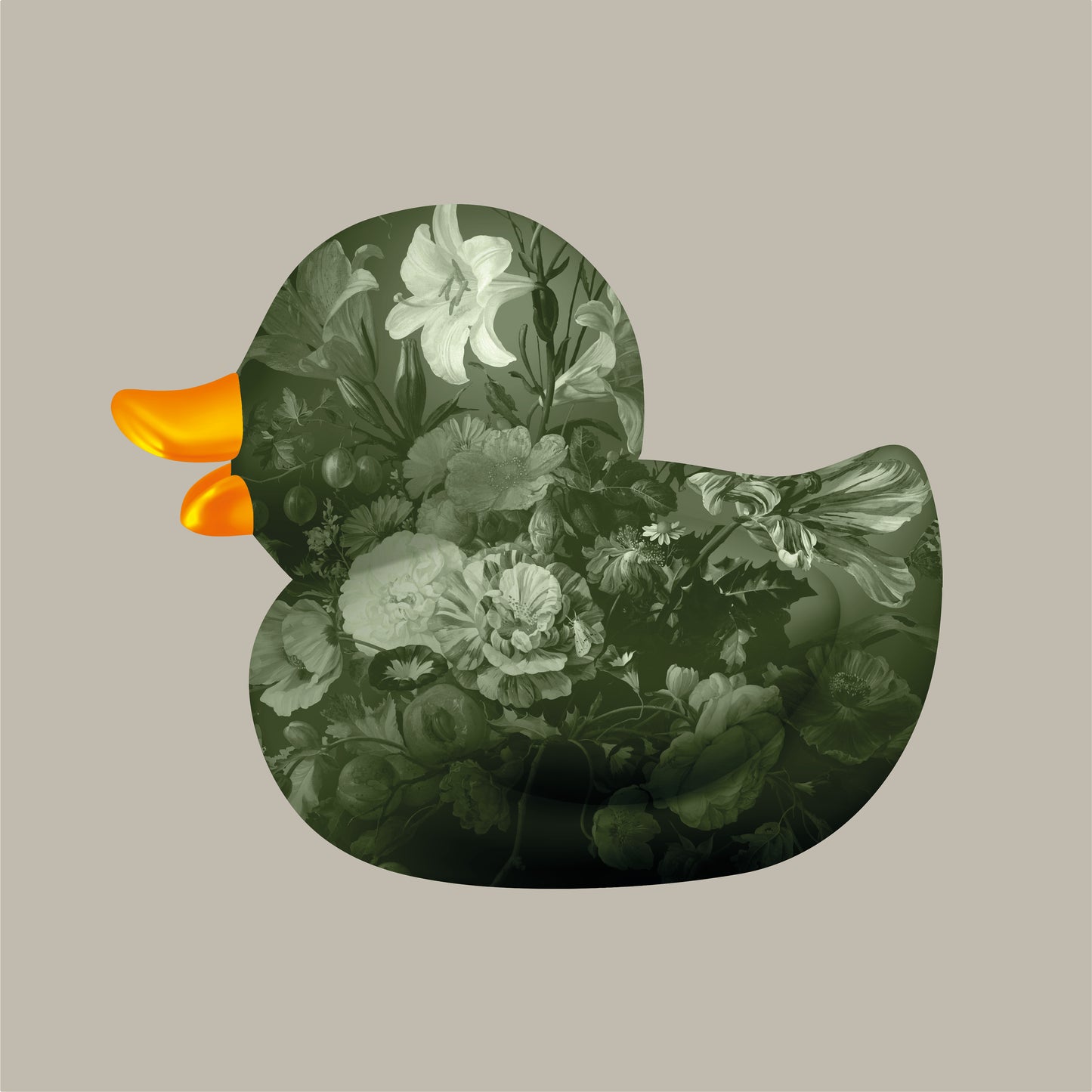 BB. Duck - Flower IIII, Fern Beige
