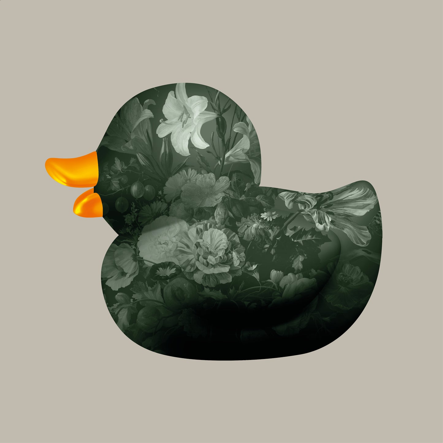 BB. Duck - Flower IIII, Greny Beige