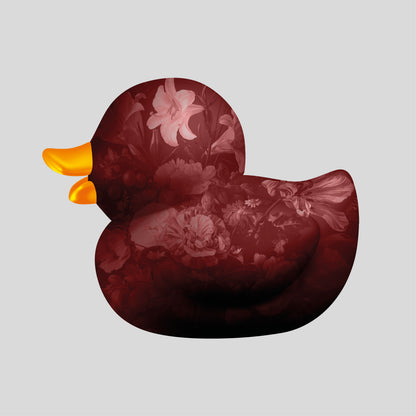 BB. Duck - Flower IIII, Red Grey