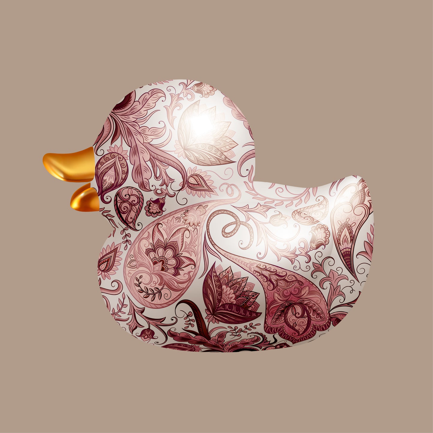 BB. Duck - Paisley, Pink Latte