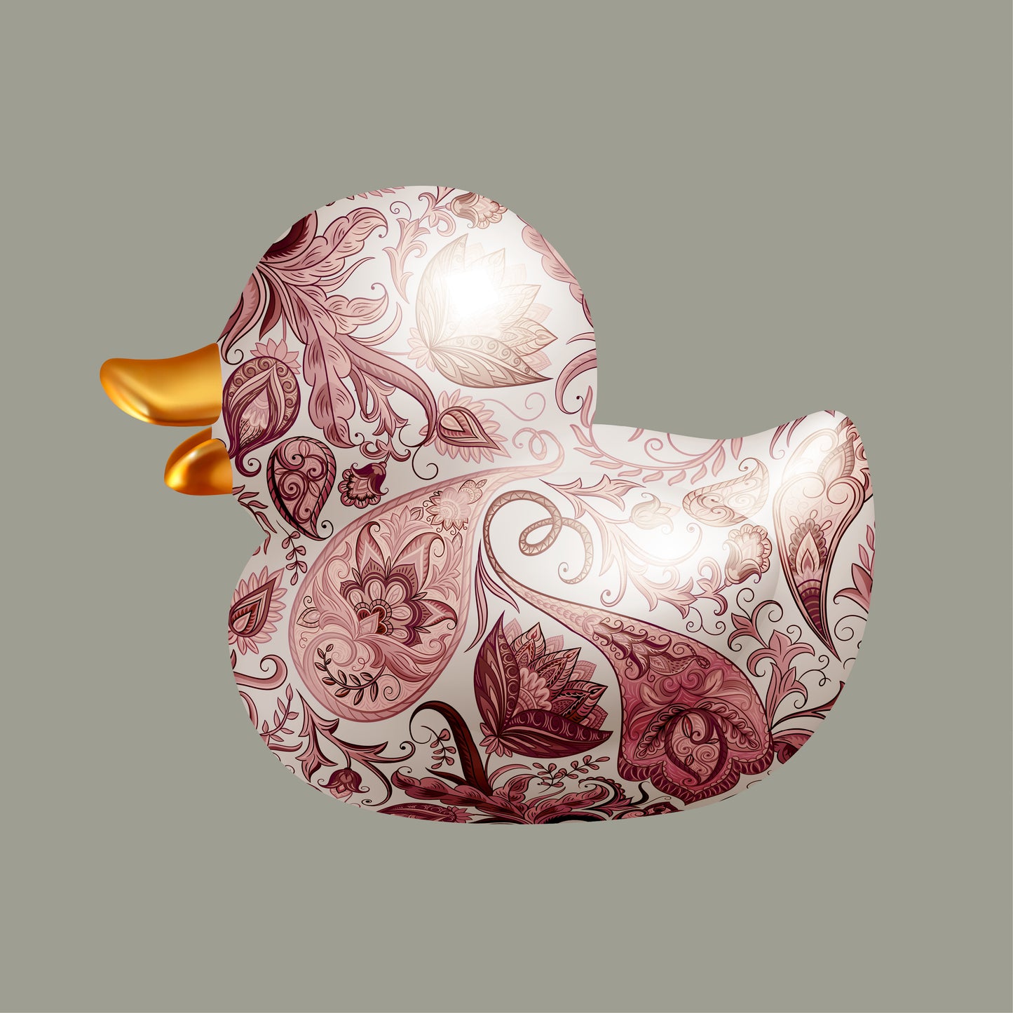 BB. Duck - Paisley, Pink Sage