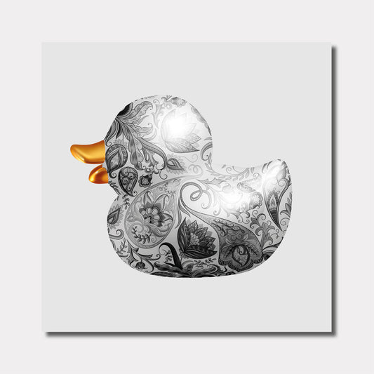BB. Duck - Paisley, Greyscale 1.1