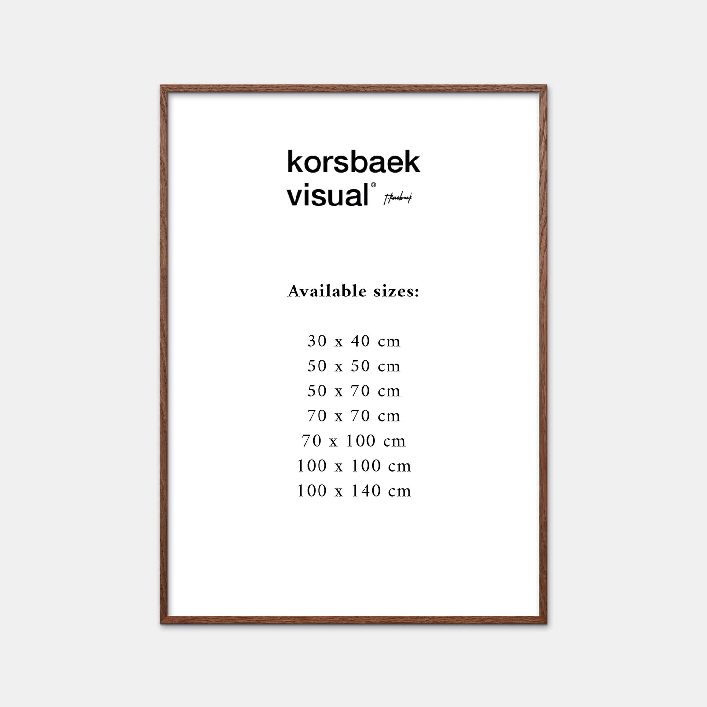Frame, Dark Oak