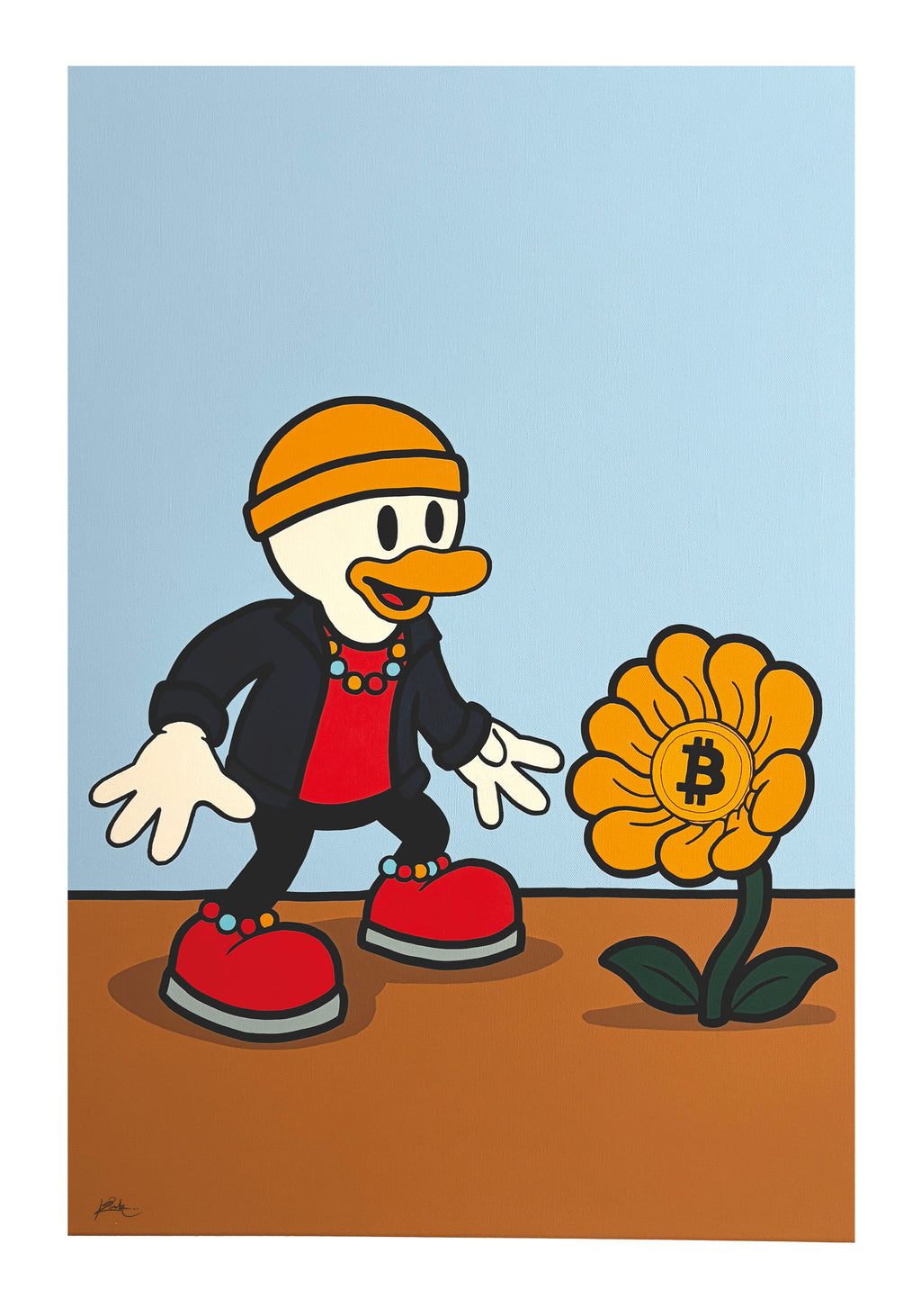 BB. Duck's First Discovery Of The Bitcoin-Flower