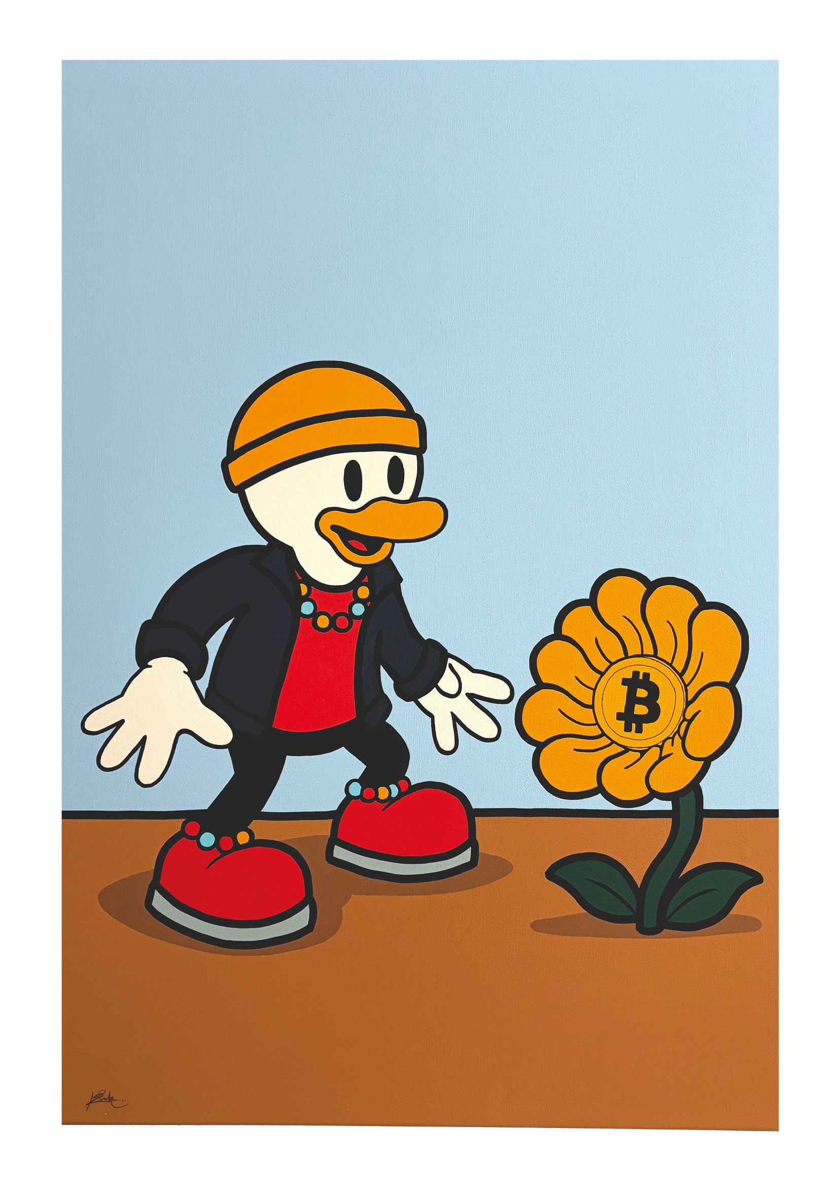 BB. Duck's First Discovery Of The Bitcoin-Flower